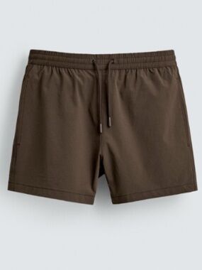 Meriggi Brown Swim Trunks in Large